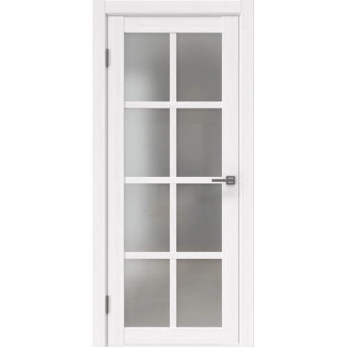 Межкомнатная дверь FK028 (экошпон «белый FL‎», матовое стекло)