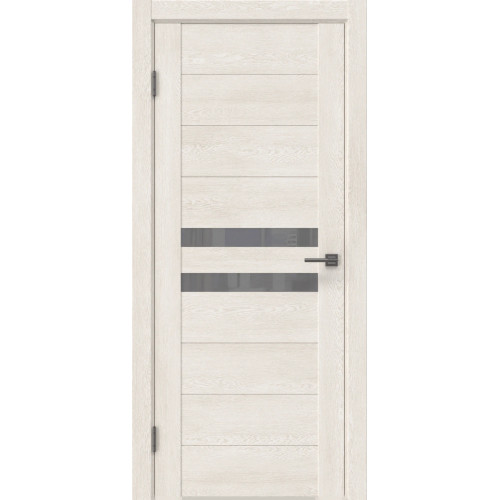 Межкомнатная дверь GM004 (экошпон «белый дуб» / лакобель серый)