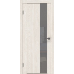 Межкомнатная дверь GM011 (экошпон «белый дуб» / лакобель серый)