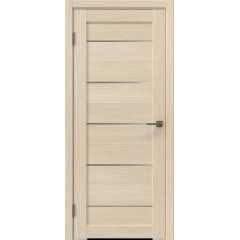 Межкомнатная дверь RM050 (экошпон лиственница кремовая, матовое стекло)