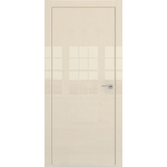Межкомнатная дверь ZM001 (ваниль глянцевая, глухая)