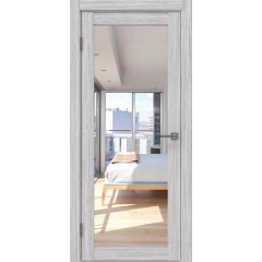 Межкомнатная дверь FK021 (экошпон «серый дуб FL‎», зеркало)