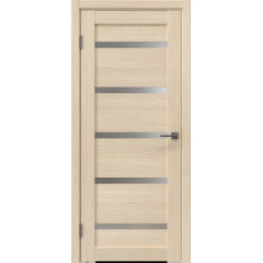 Межкомнатная дверь RM020 (экошпон лиственница кремовая, матовое стекло)