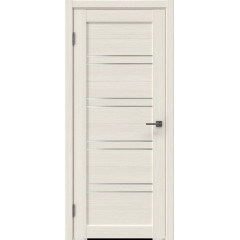 Межкомнатная дверь RM057 (экошпон «лиственница беленая», матовое стекло)