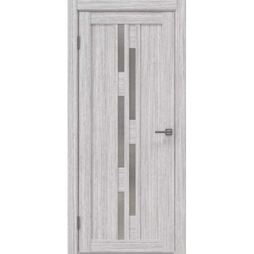 Межкомнатная дверь RM001 (экошпон «серый дуб FL‎», матовое стекло)
