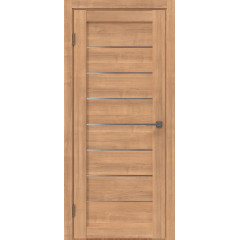 Межкомнатная дверь RM003 (экошпон «миндаль» / матовое стекло)