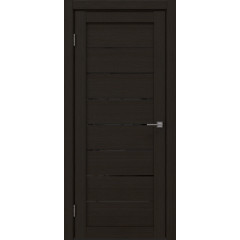 Межкомнатная дверь RM003 (экошпон «венге FL‎», лакобель черный)