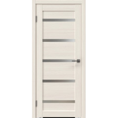 Межкомнатная дверь RM020 (экошпон лиственница беленая, матовое стекло)
