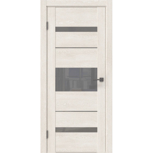 Межкомнатная дверь GM007 (экошпон «белый дуб» / лакобель серый)