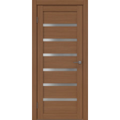 Межкомнатная дверь RM002 (экошпон «орех‎», матовое стекло)
