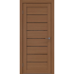 Межкомнатная дверь RM003 (экошпон «орех‎», лакобель черный)