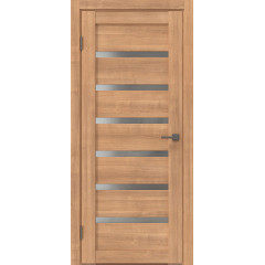 Межкомнатная дверь RM002 (экошпон «миндаль» / матовое стекло)