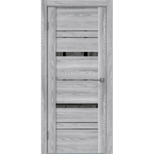 Межкомнатная дверь GM019 (экошпон «ясень грей» / зеркало тонированное)