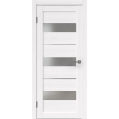 Межкомнатная дверь RM034 (экошпон «белый FL‎», матовое стекло)