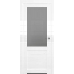 Межкомнатная дверь FK022 (белая глянцевая, триплекс)