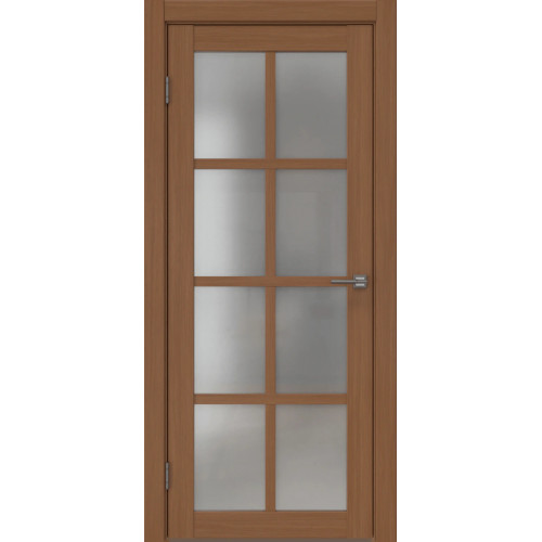 Межкомнатная дверь FK028 (экошпон «орех‎», матовое стекло)