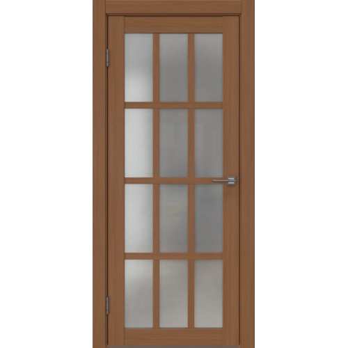 Межкомнатная дверь FK029 (экошпон «орех‎», матовое стекло)