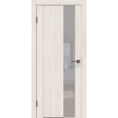 Межкомнатная дверь GM011 (экошпон «белый дуб» / лакобель белый)