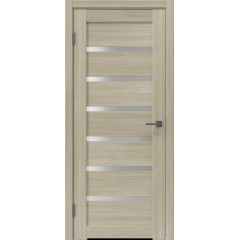 Межкомнатная дверь RM055 (экошпон «дуб дымчатый», матовое стекло)