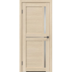 Межкомнатная дверь RM063 (экошпон лиственница кремовая, матовое стекло)
