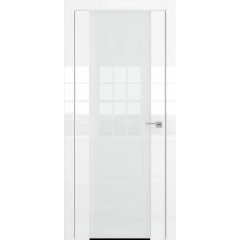 Межкомнатная дверь ZM045 (белая глянцевая, триплекс белый)