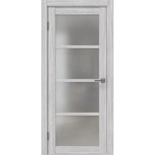 Межкомнатная дверь FK027 (экошпон «серый дуб FL‎», матовое стекло)