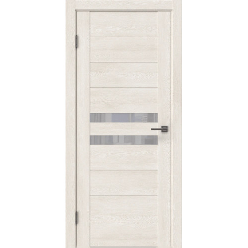 Межкомнатная дверь GM004 (экошпон «белый дуб» / лакобель белый)