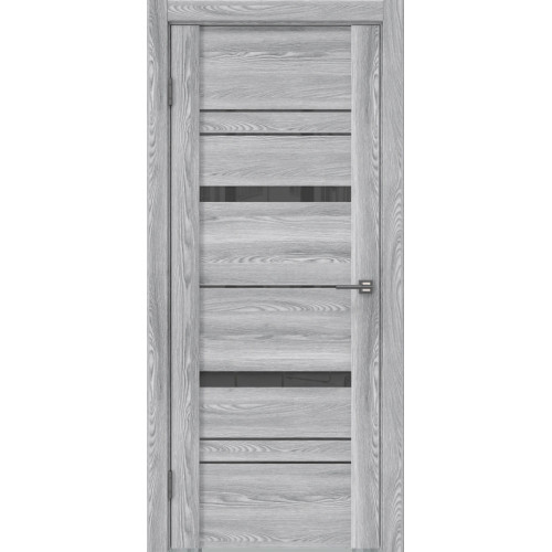 Межкомнатная дверь GM019 (экошпон «ясень грей» / лакобель серый)
