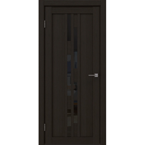 Межкомнатная дверь RM001 (экошпон «венге FL‎», лакобель черный)