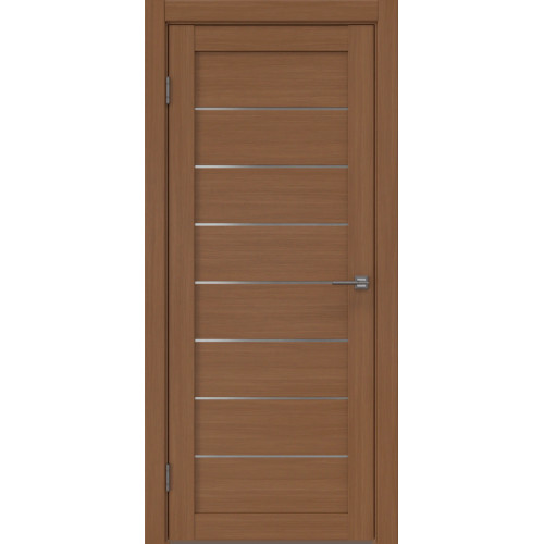 Межкомнатная дверь RM003 (экошпон «орех‎», матовое стекло)
