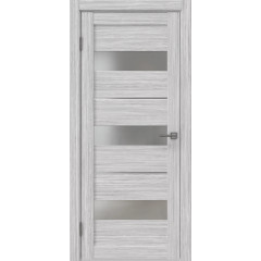 Межкомнатная дверь RM034 (экошпон «серый дуб FL‎», матовое стекло)
